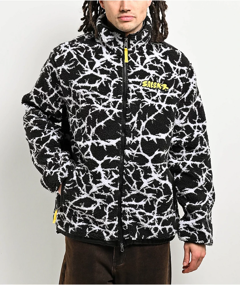 Salem7 Thorny Black Sherpa Jacket | MainPlace Mall