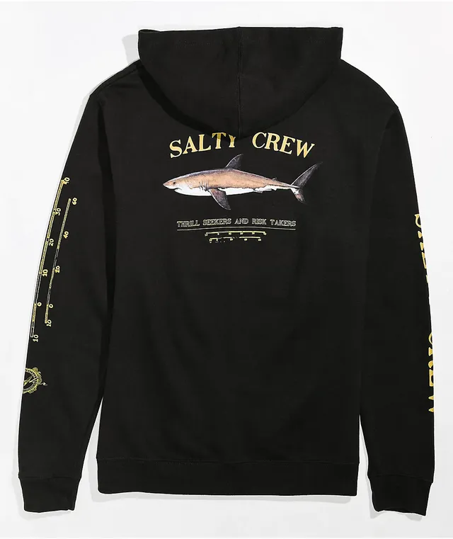 Black salty sales crew hoodie