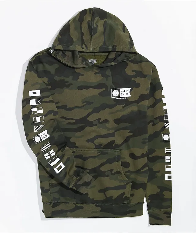 Salty Crew Kids Bruce Camo Hoodie CoolSprings Galleria