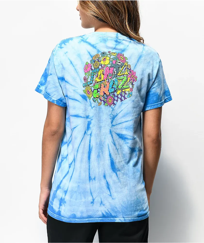 Santa cruz blue new arrivals tie dye shirt