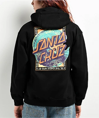 Santa Cruz Dressen Roses Dot Black Zip Hoodie | Arden Fair Santa Cruz Dressen Roses Dot Black Zip Hoodie | Arden Fair