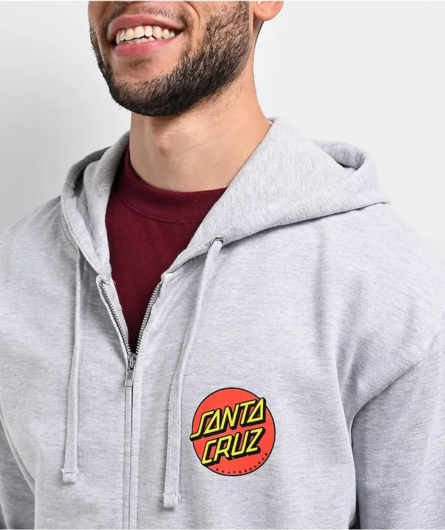 Grey santa hot sale cruz hoodie
