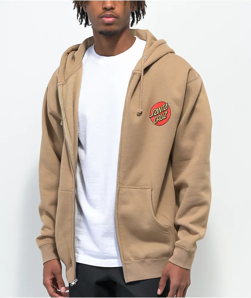 Santa cruz classic new arrivals dot zip hoodie