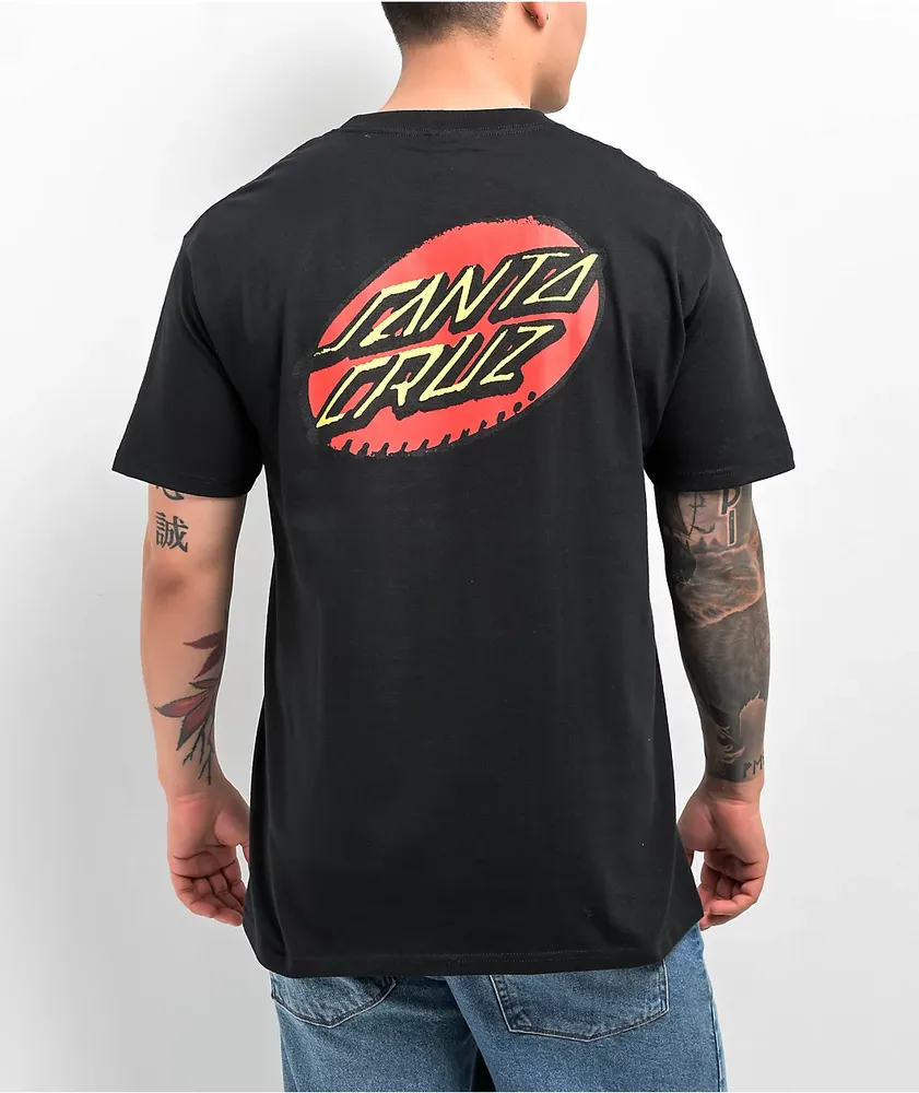 Santa Cruz Creep Dot Black T Shirt CoolSprings Galleria