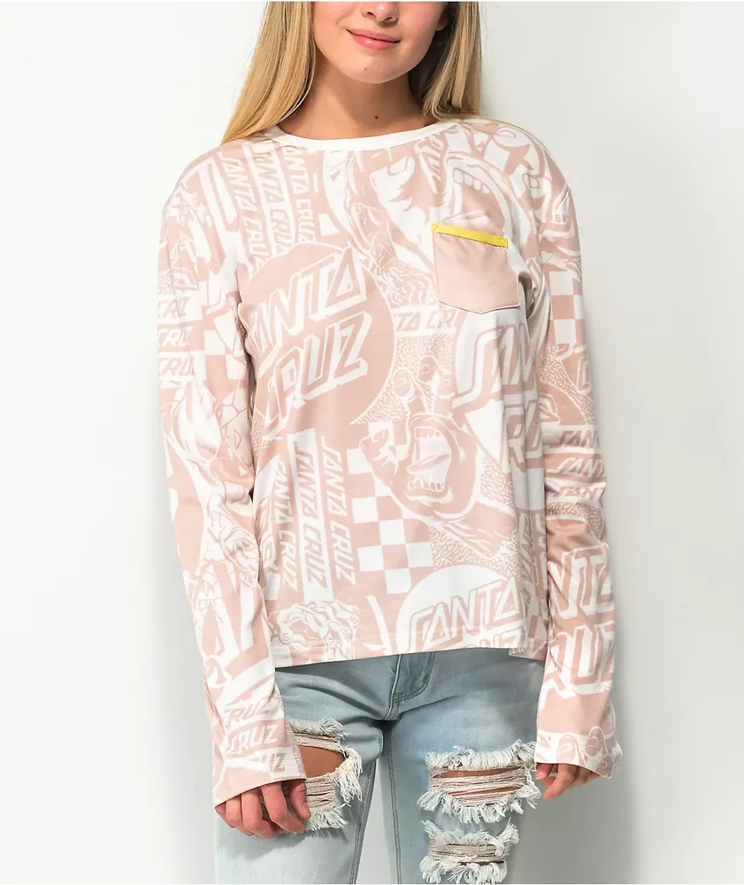 Santa cruz pink clearance long sleeve