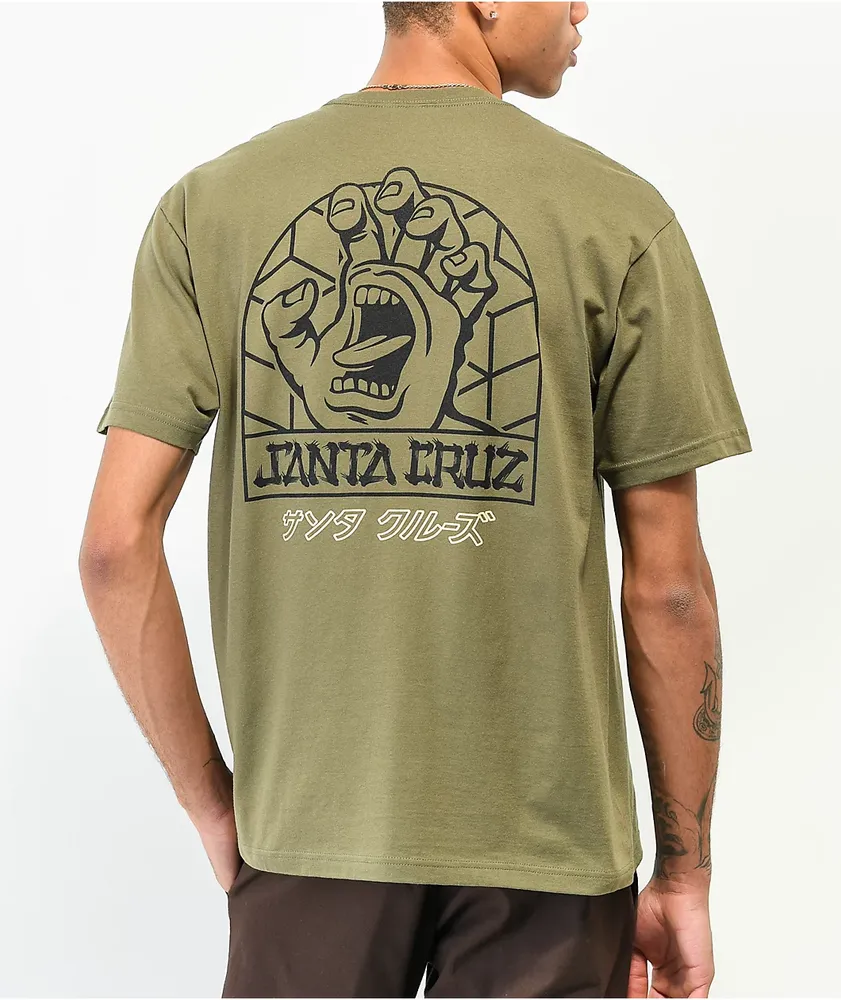 Green santa top cruz shirt