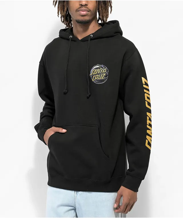 Santa cruz shroom dot black spider dye hoodie outlet