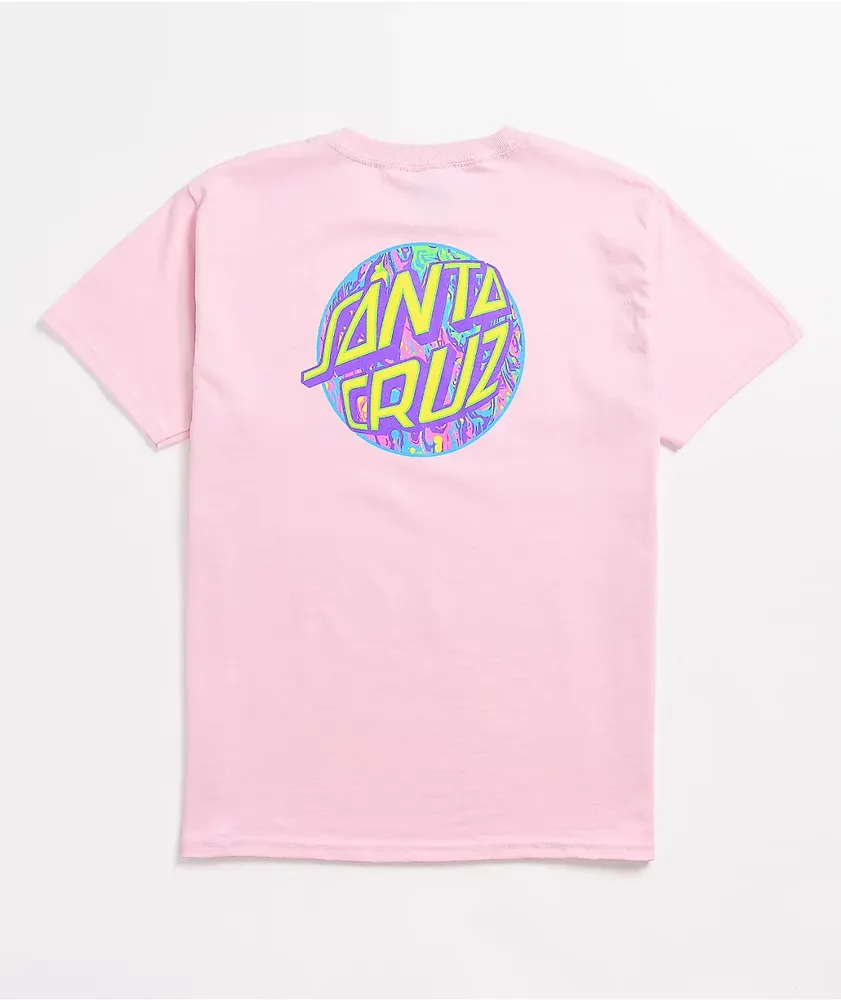 Pink santa cruz deals t shirt