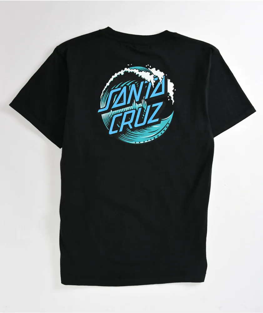 Santa Cruz Kids Wave Dot Black T Shirt Pueblo Mall