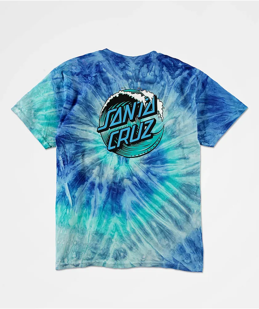 Santa cruz blue new arrivals tie dye shirt