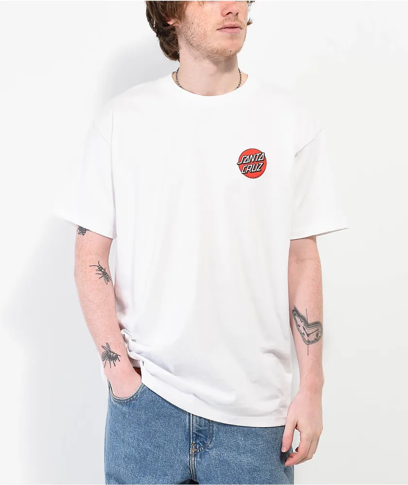 White santa clearance cruz shirt