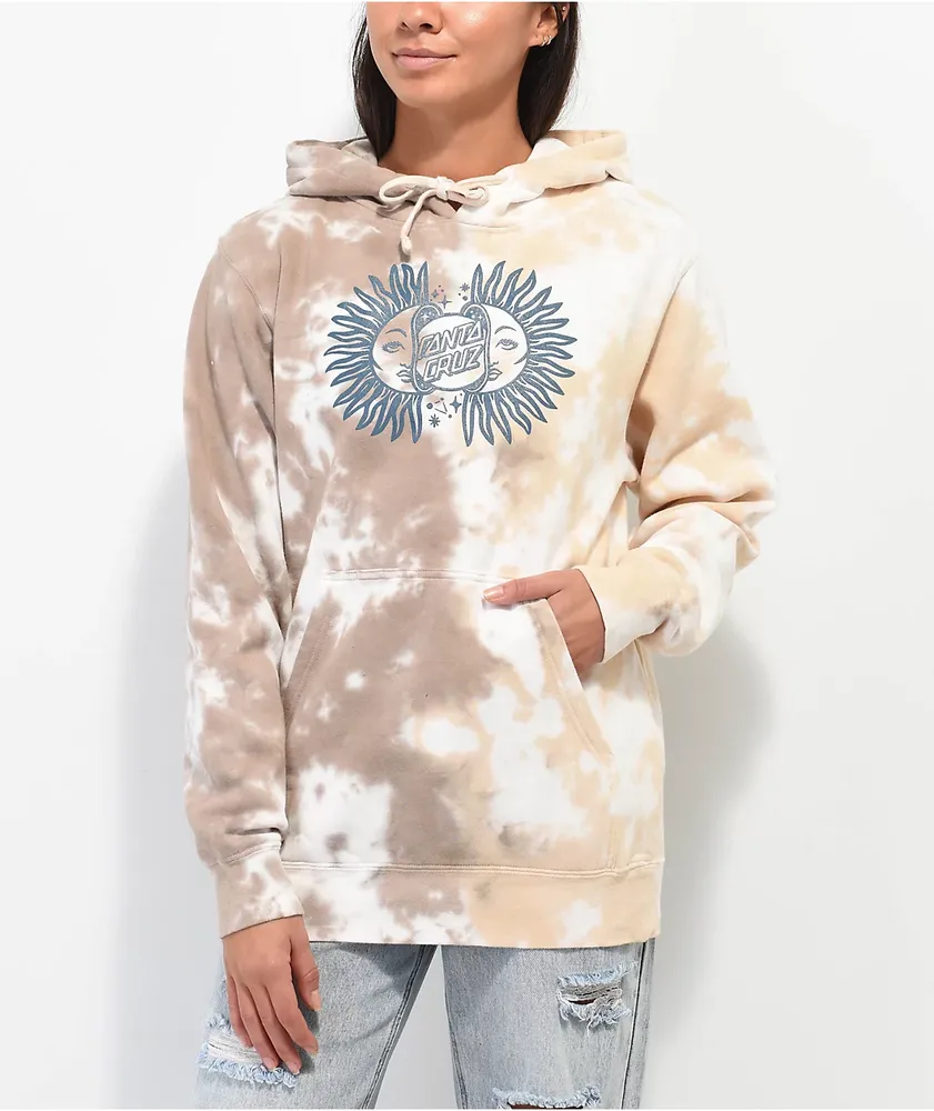 Santa Cruz Mono Split Sun Cream Tie Dye Hoodie Pueblo Mall