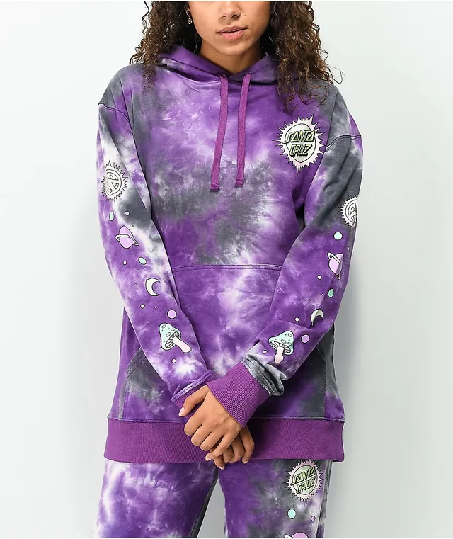 Santa Cruz Once Upon A Dot Purple Tie Dye Hoodie CoolSprings