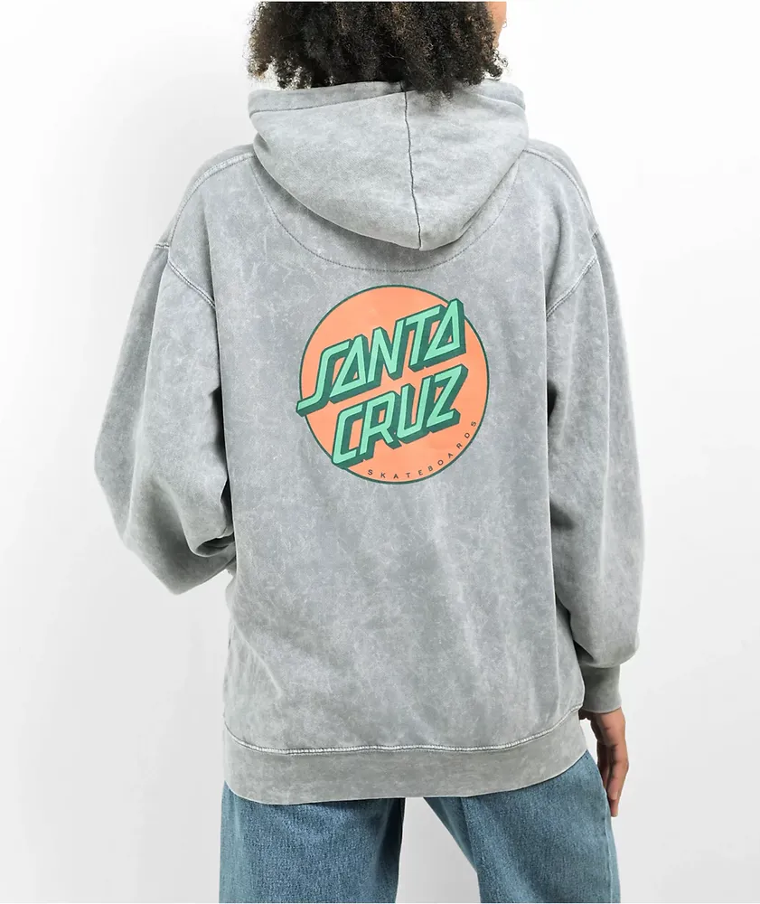 Santa cruz vacation dot blue pigment dyed hoodie online