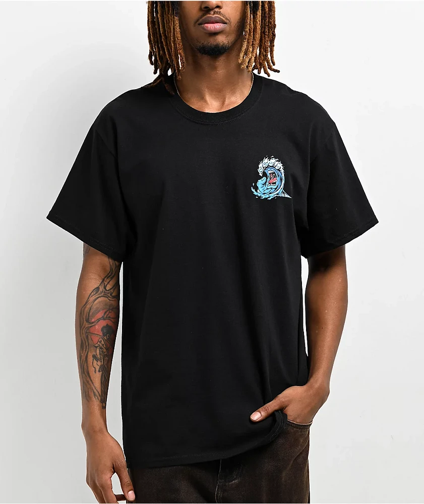 Santa Cruz Screaming Wave Black T-Shirt | MainPlace Mall