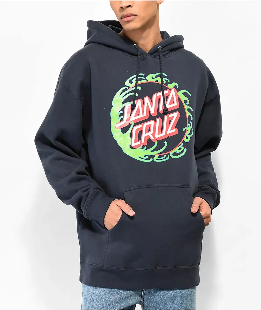 Santa cruz vacation dot sales blue pigment dyed hoodie