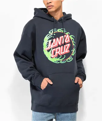 Blue santa cruz hoodie top