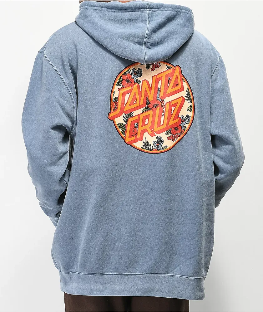 Santa cruz shop blue hoodie