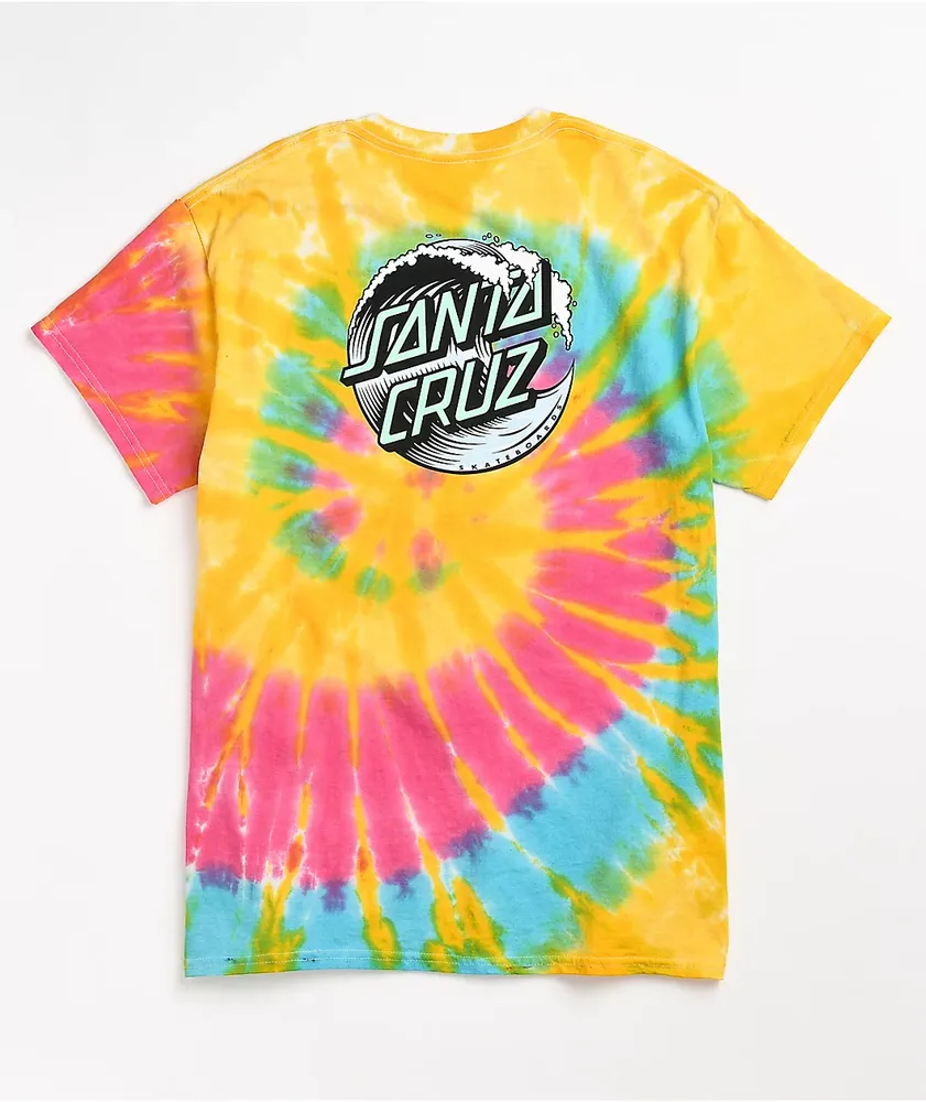 Santa cruz tie dye t shirt outlet
