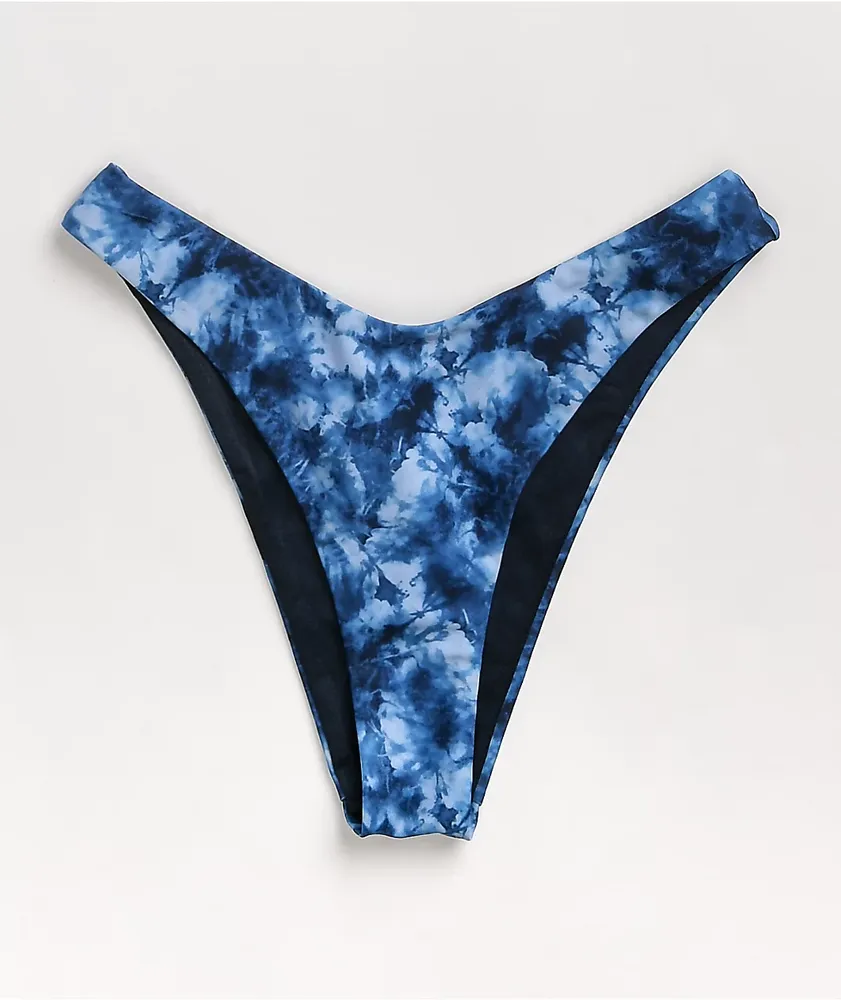 Blue tie dye bikini outlet bottoms