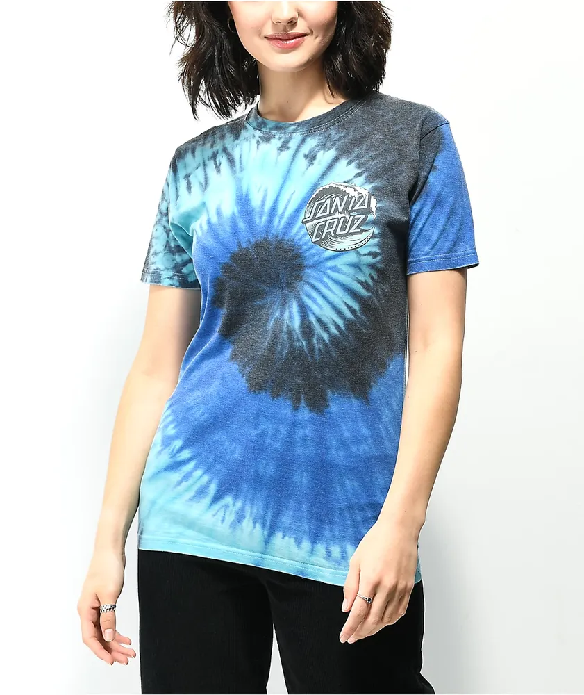 Blue tie dye clearance santa cruz shirt