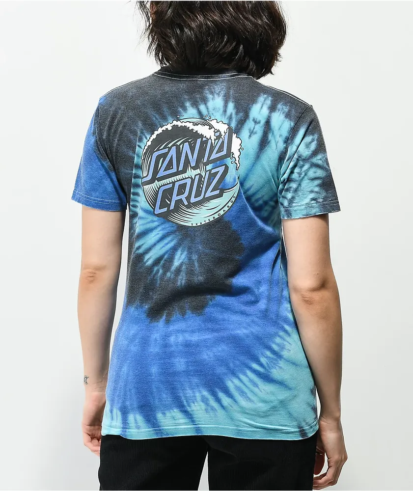 Santa cruz blue new arrivals tie dye shirt