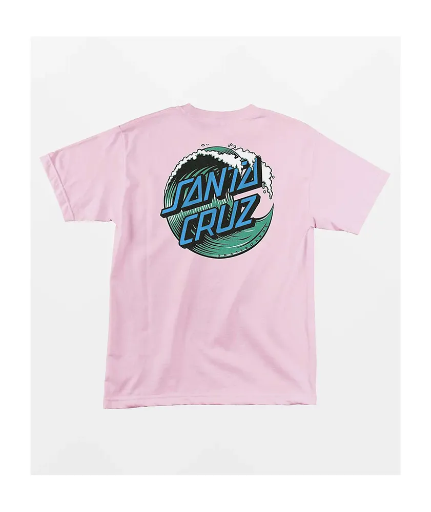 Pink santa cruz deals t shirt