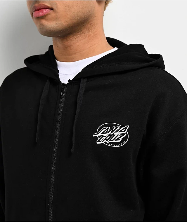 Santa Cruz Winkowski Primeval Black Zip Hoodie | Arden Fair