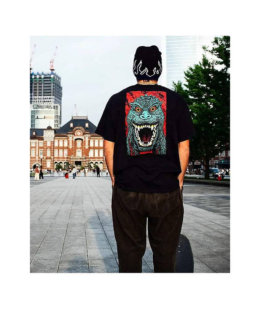 Santa Cruz x Godzilla Destroyer Black T-Shirt | MainPlace Mall