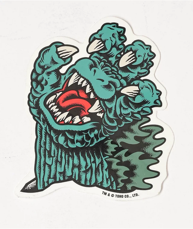 Monster, Monster, Monster サイン入り Santa Cruz x Godzilla Hand Sticker at CoolSprings Galleria