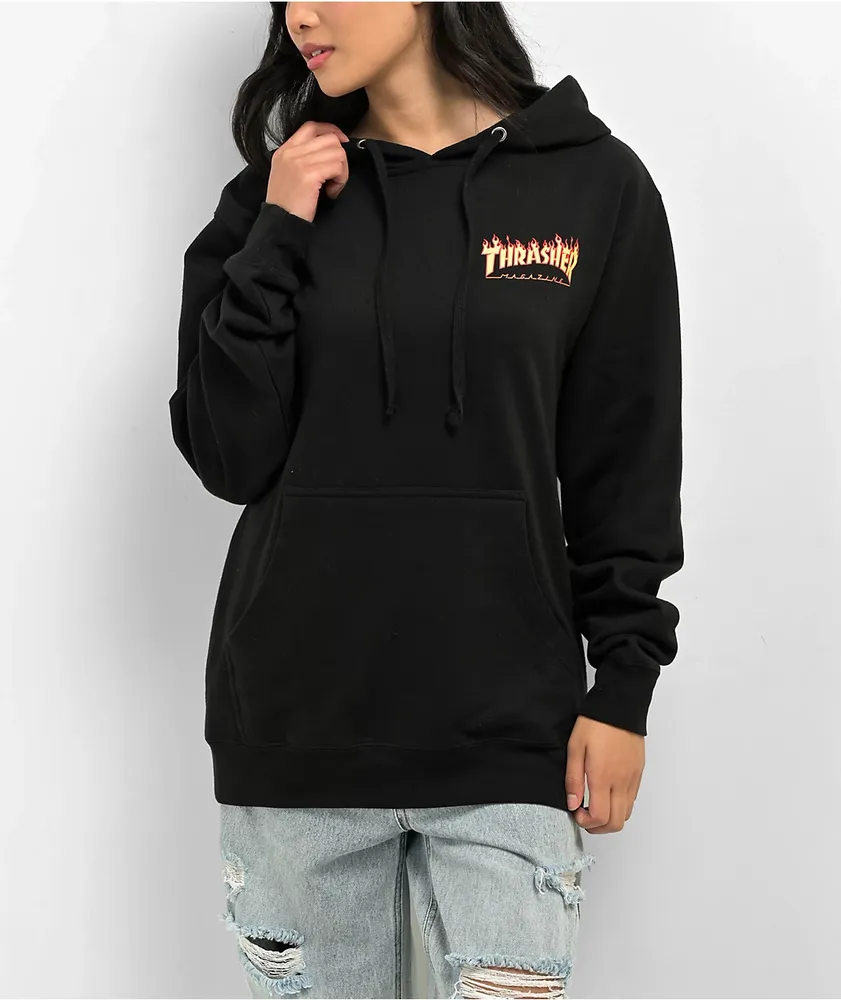 Santa Cruz x Thrasher Flame Dot Black Hoodie Mall of America