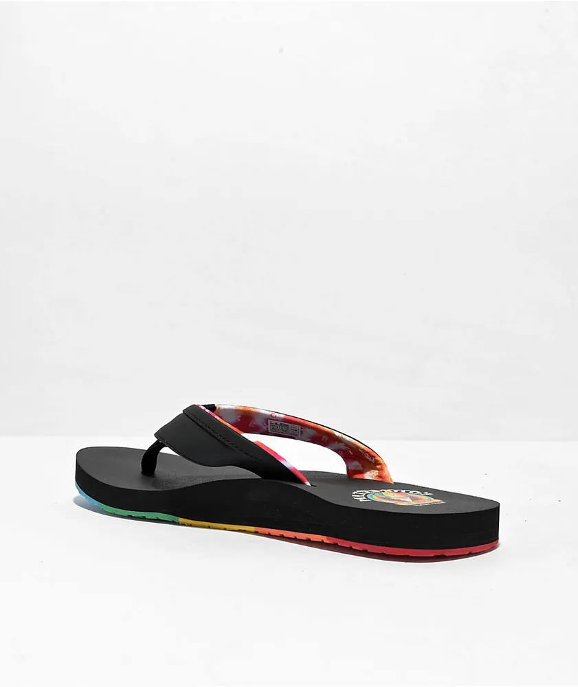 Sanuk x Matsumoto's Shave Ice Ziggy ST Black Sandals | Arden Fair