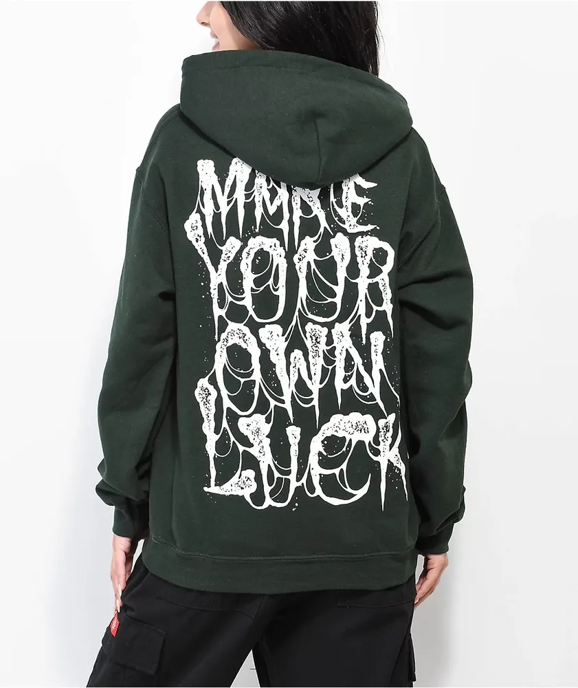 Schaf Make Your Own Luck Green Hoodie Willowbrook Shopping Centre
