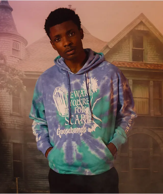 Select Start x Goosebumps 80s Blue Tie Dye Hoodie CoolSprings