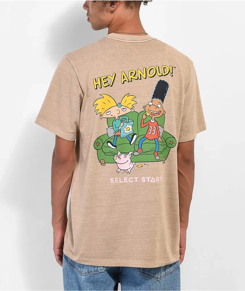 Select Start x Nickelodeon Arnold Ice Brown T Shirt Vancouver Mall