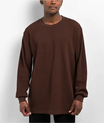 Welcome Breakdown Brown Long Sleeve Thermal T-Shirt | Liberty Center