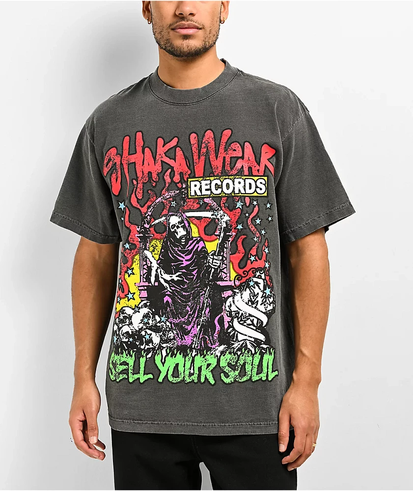 shadows カラフルグラフィックTシャツ L Shaka Wear Records Shadow T-Shirt | Arden Fair