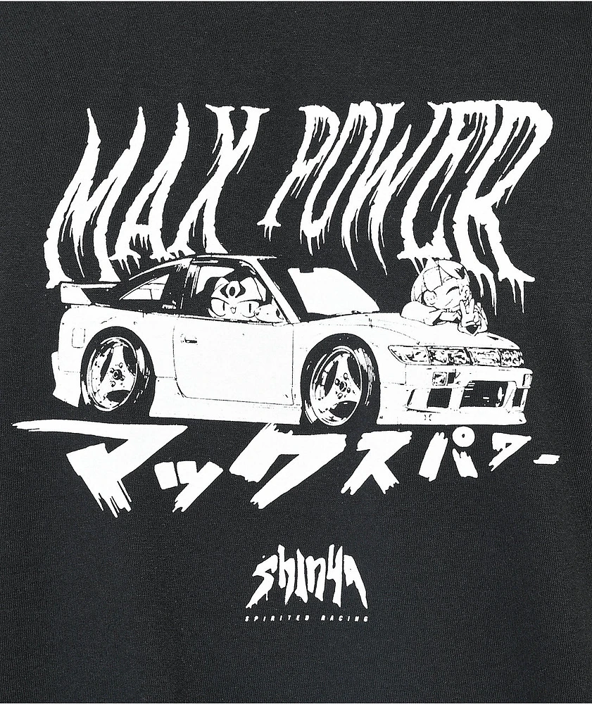 Shinya Max Power Car Black T-Shirt | Connecticut Post Mall