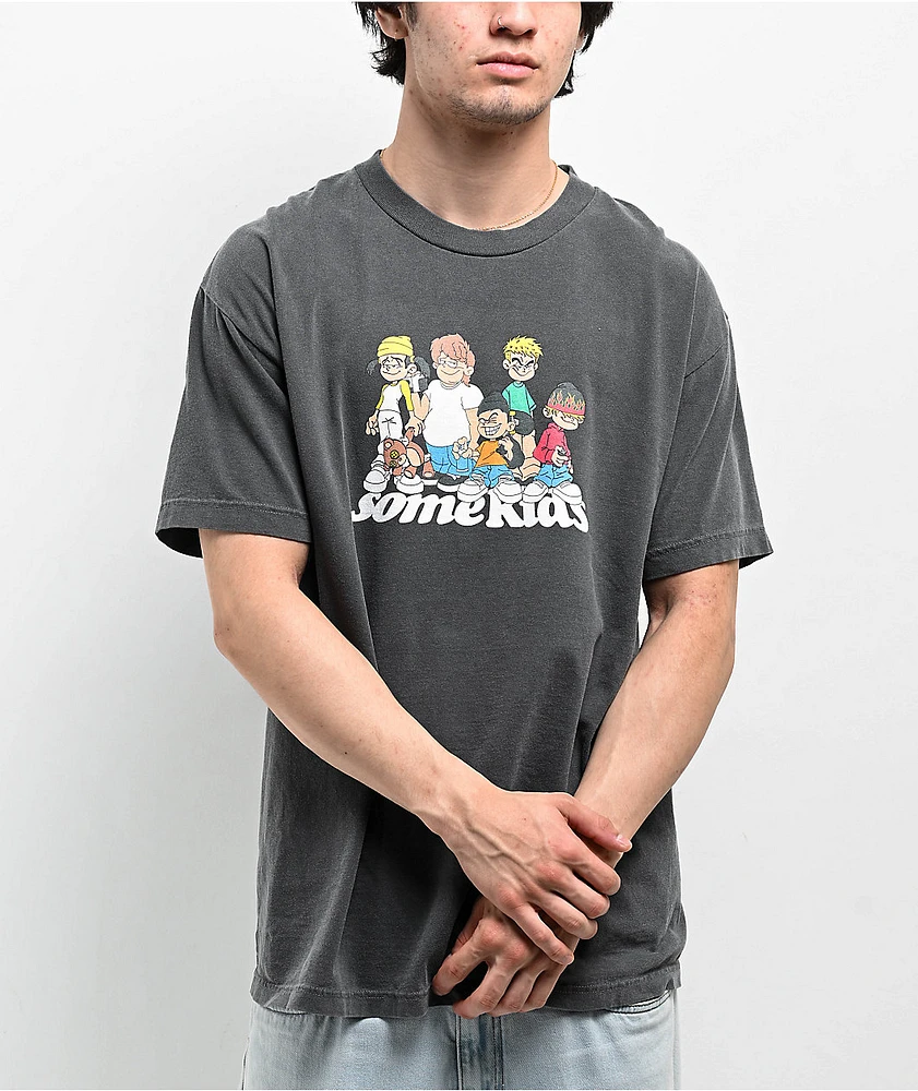 Some Kids Character Black Wash T-Shirt | MainPlace Mall