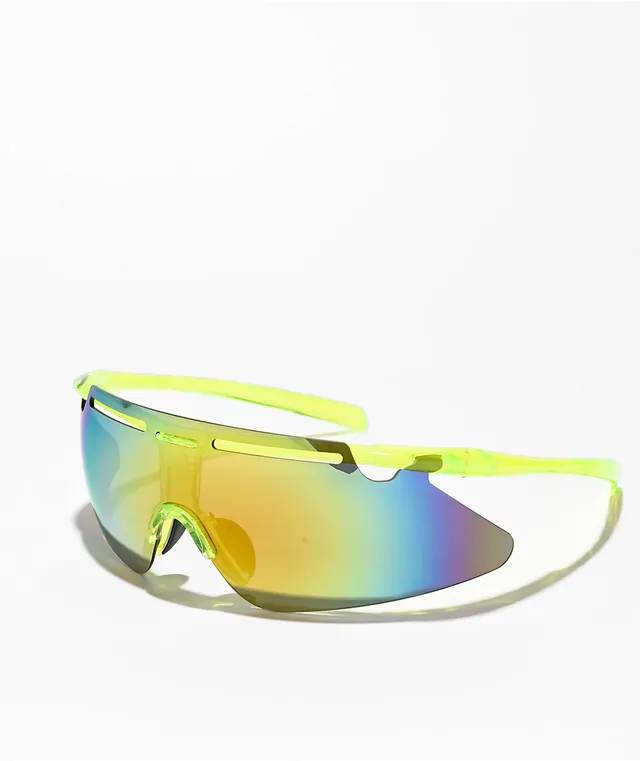 Eyeking Speedy Frameless Translucent Yellow Sunglasses 