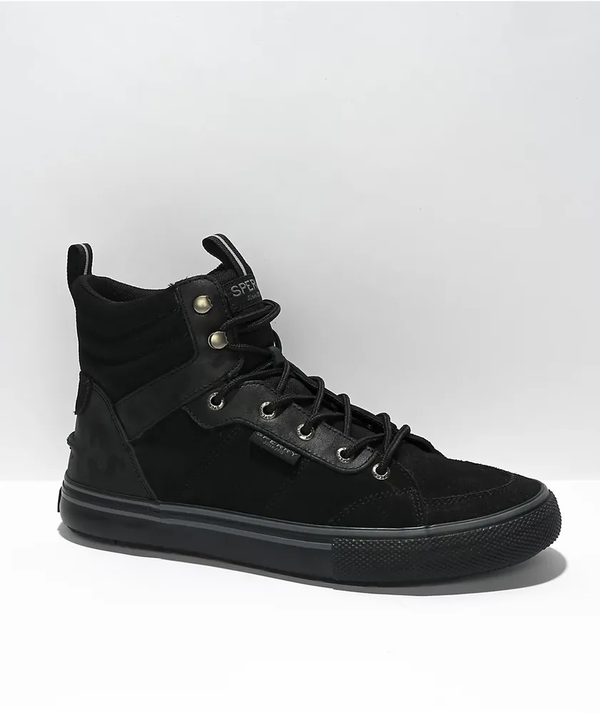 Black sperrys journeys hot sale