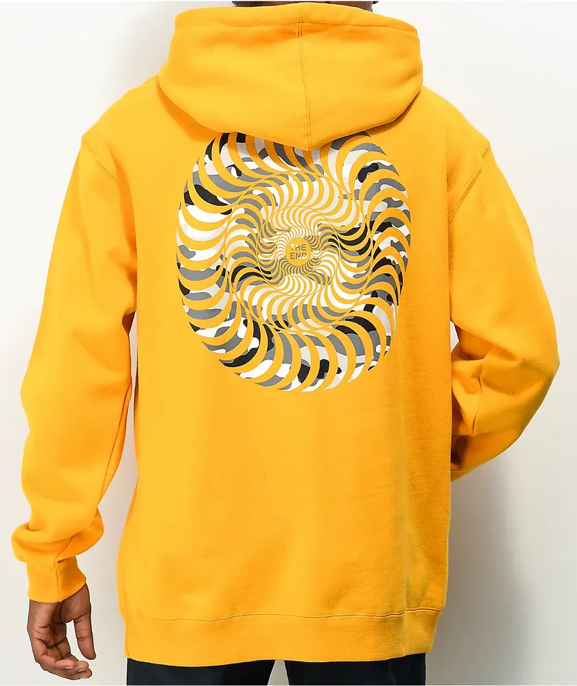 Spitfire Classic Camo Swirl Logo Gold Hoodie CoolSprings Galleria