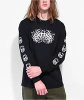 Spitfire Deathmask Black Long Sleeve T-Shirt | MainPlace Mall