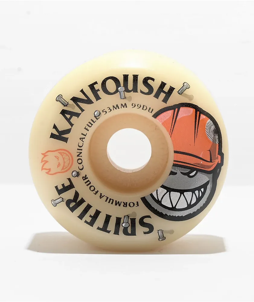 Spitfire Formula Four Kanfoush Full Conical 53mm 99d Skateboard 