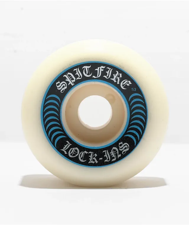 Spitfire Burner White & Gold 53mm 99a Skateboard Wheels