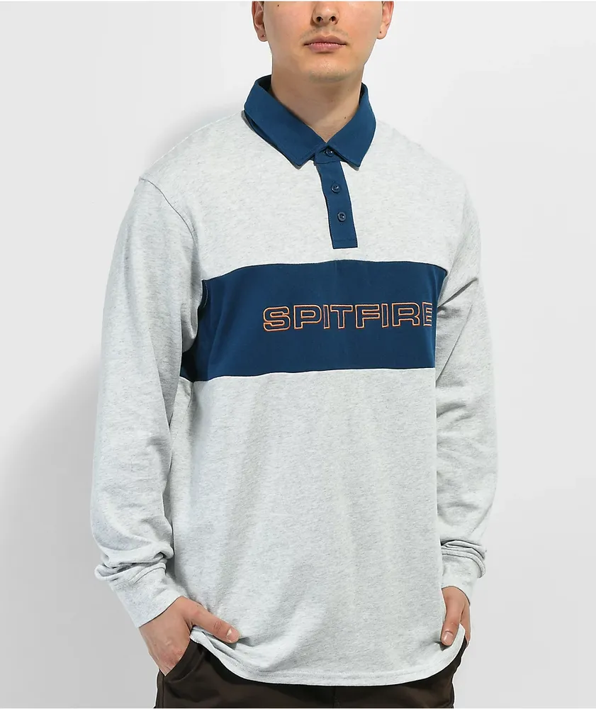 Spitfire Geary Grey Rugby Shirt CoolSprings Galleria