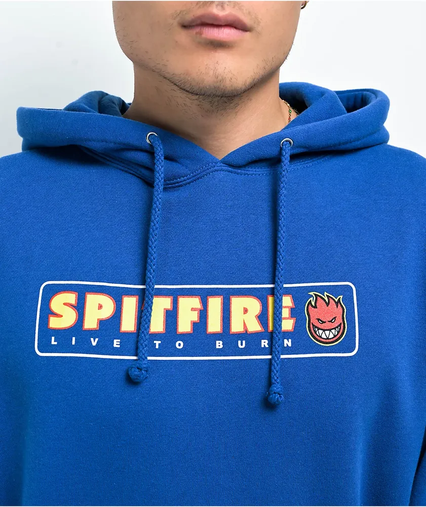 Spitfire Live To Burn Royal Blue Hoodie | MainPlace Mall