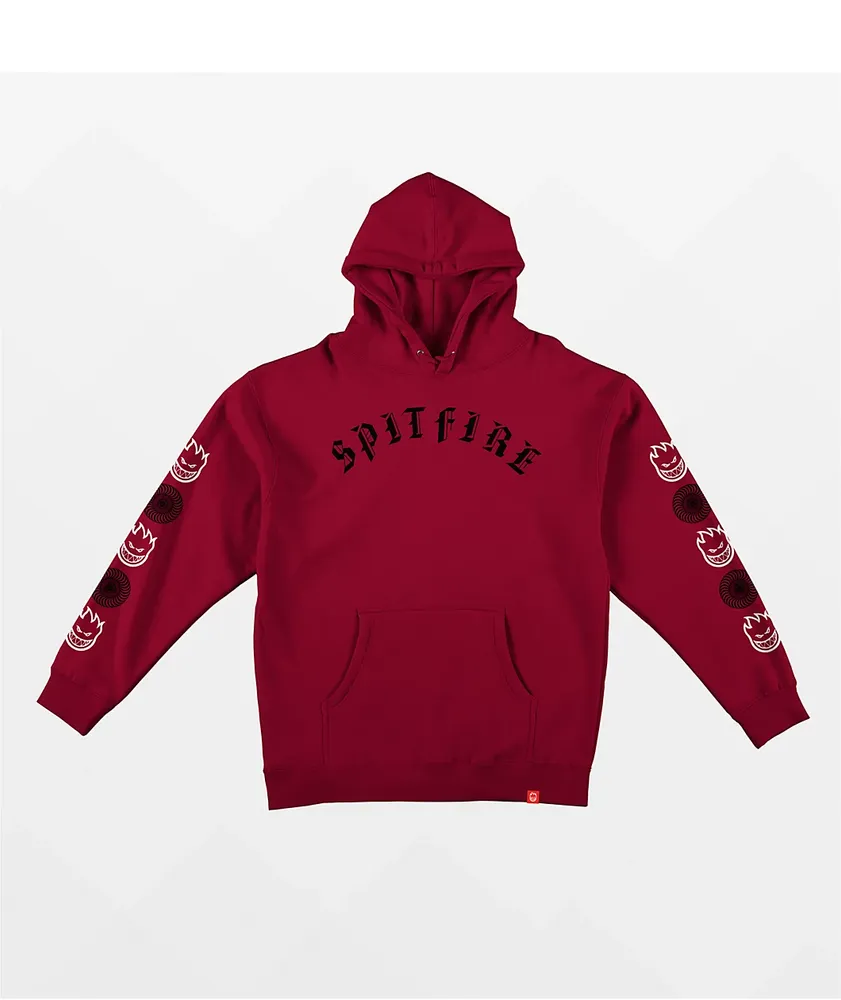 Spitfire red hoodie store