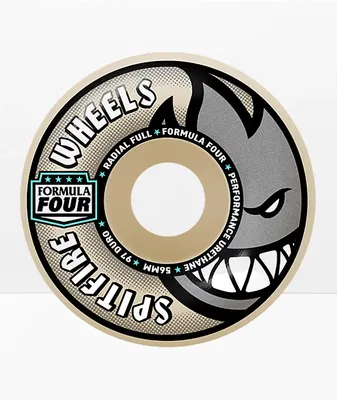 Spitfire Black Formula Four Conical 56mm Skateboard Wheels