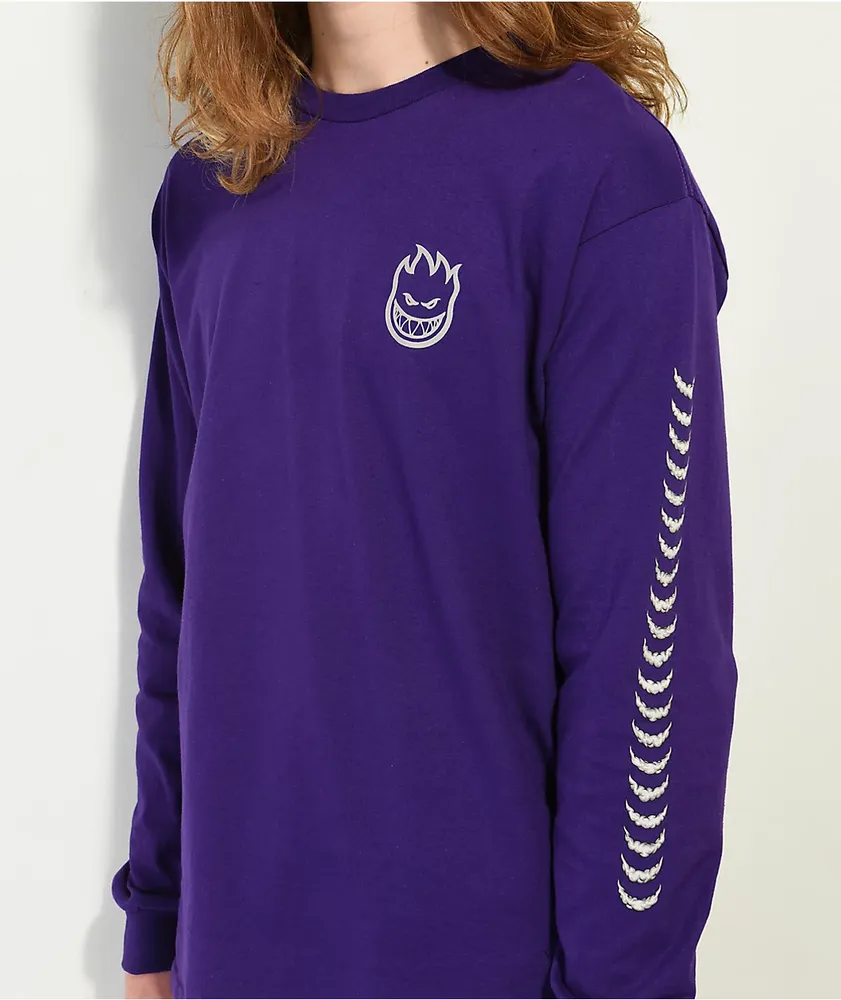 Spitfire Smoke Classic Purple Long Sleeve T-Shirt | MainPlace Mall
